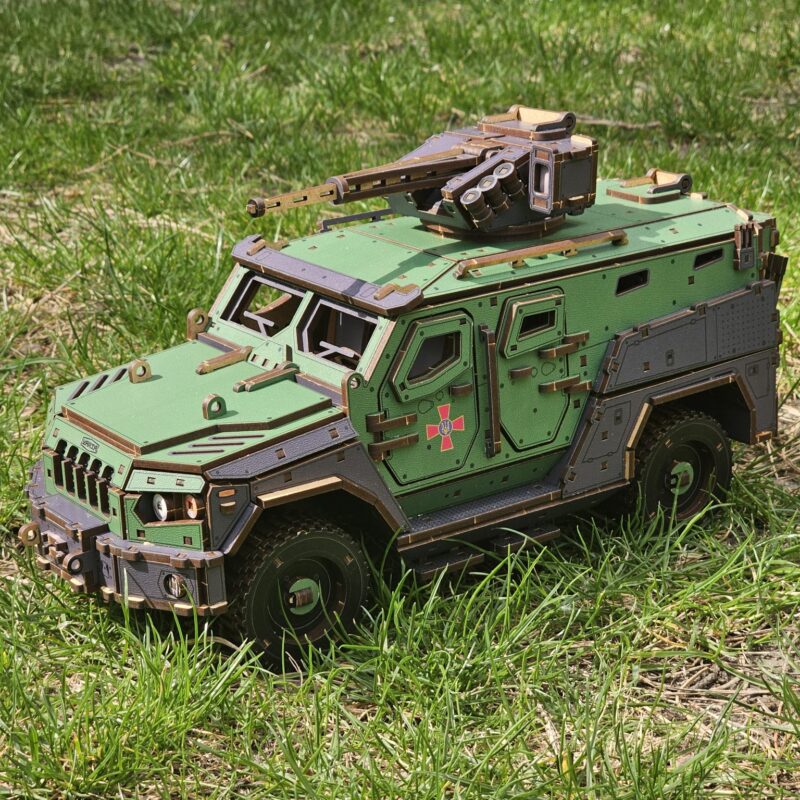 CAWV VARTA 2 Armored Combat Vehicle 3D Wooden Puzzle Constructor 35 cm / 472 ... - Image 2