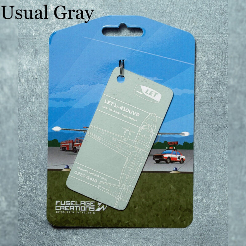 Fuselage Aircraft Original Skin Tag Keychain Let L-410UVP UR-67017 MSN: 810618 - Image 4