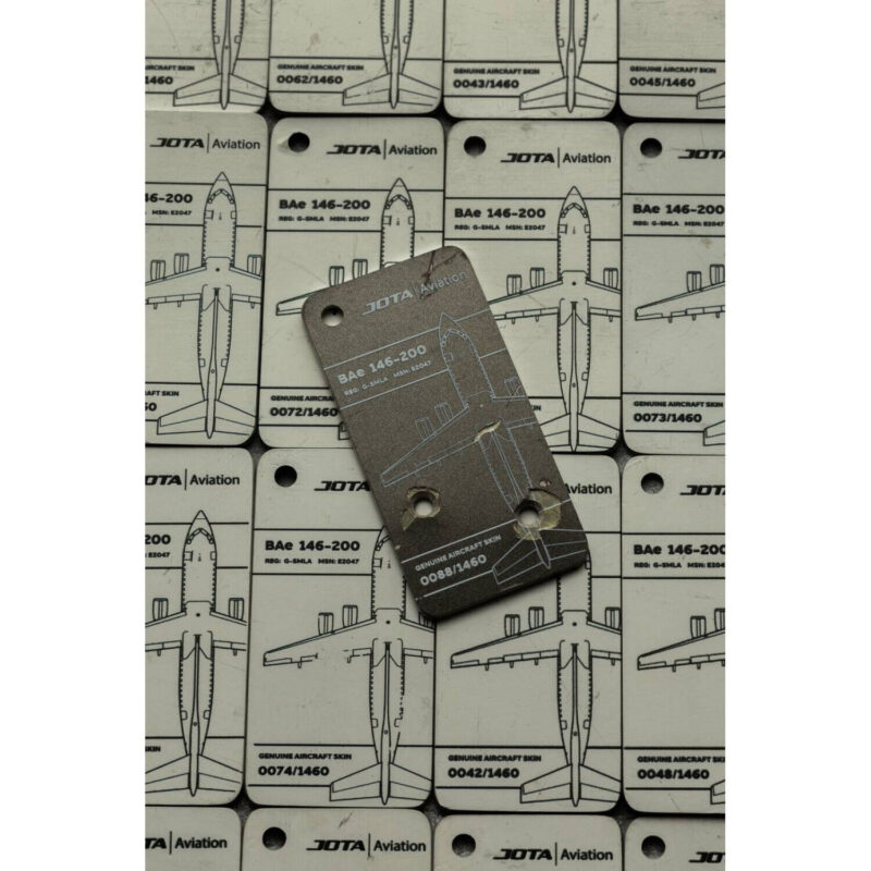 Fuselage Aircraft Original Skin Tag Keychain Tag British Aerospace BAe 146 - Image 3