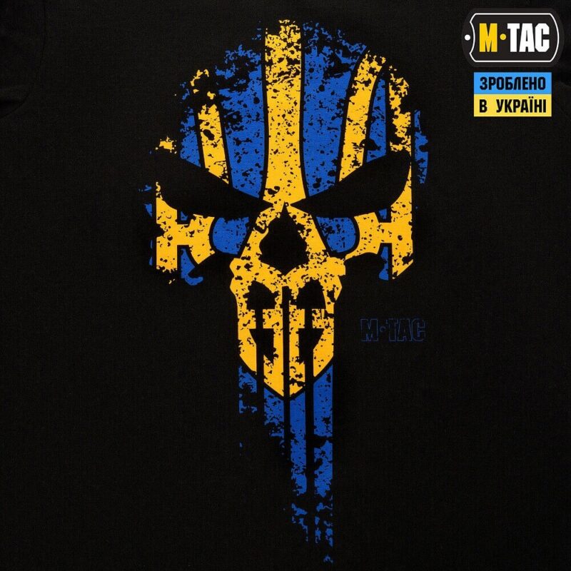 Man's T-Shirt Long Sleeve 3D Patriotic "Avenger" Punisher Ukraine M-Tac - Image 11