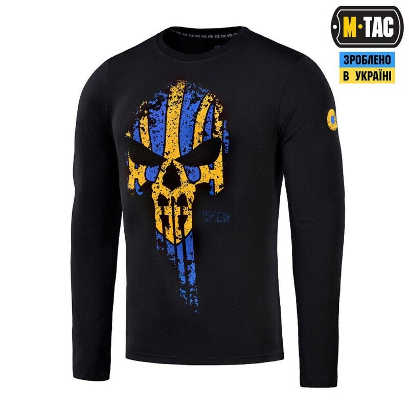 Man's T-Shirt Long Sleeve 3D Patriotic "Avenger" Punisher Ukraine M-Tac - Image 15