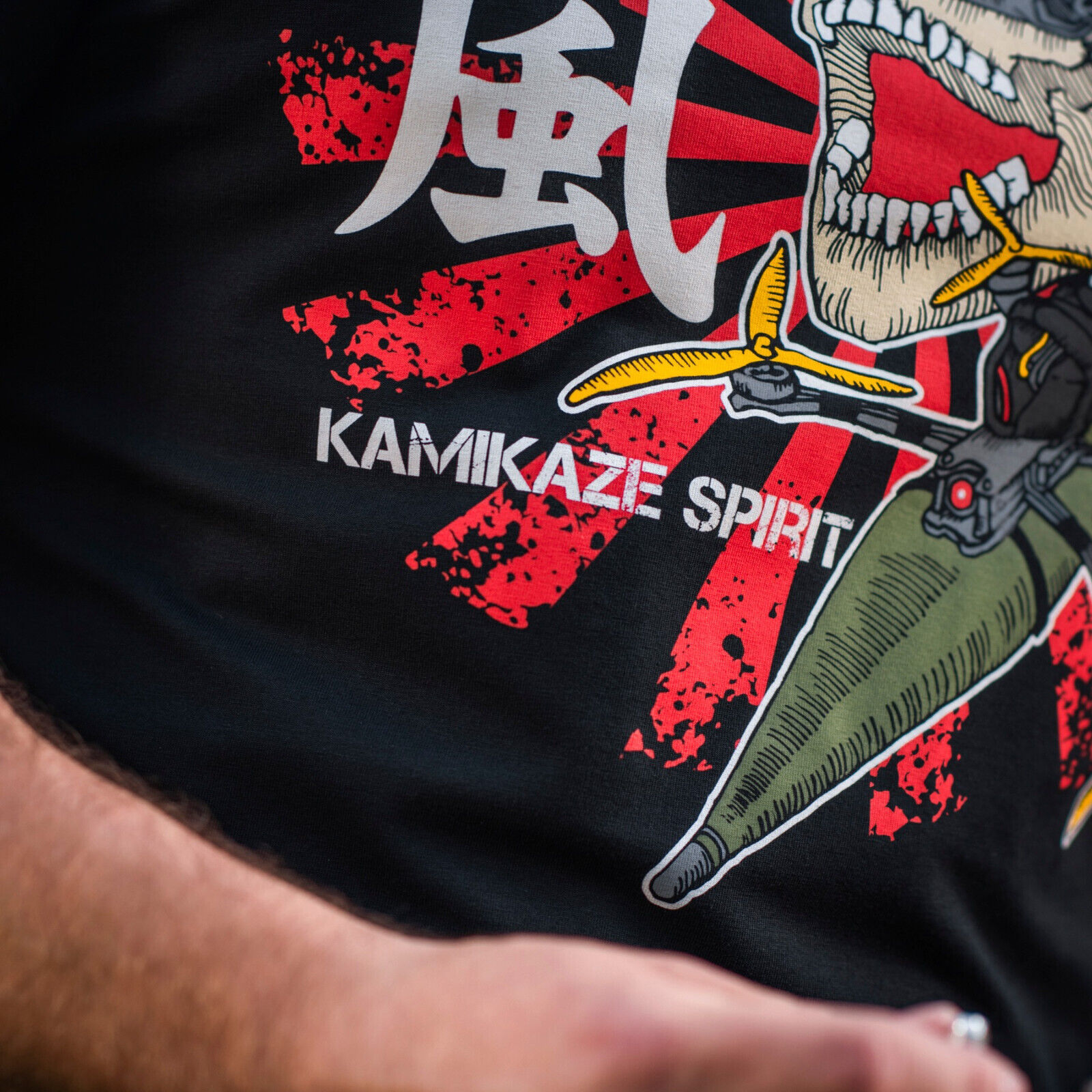 Man's T-shirt M-Tac Drone Pilot. Japan Hinomaru Kamikaze Spirit. Ukraine ZSU. - Image 10