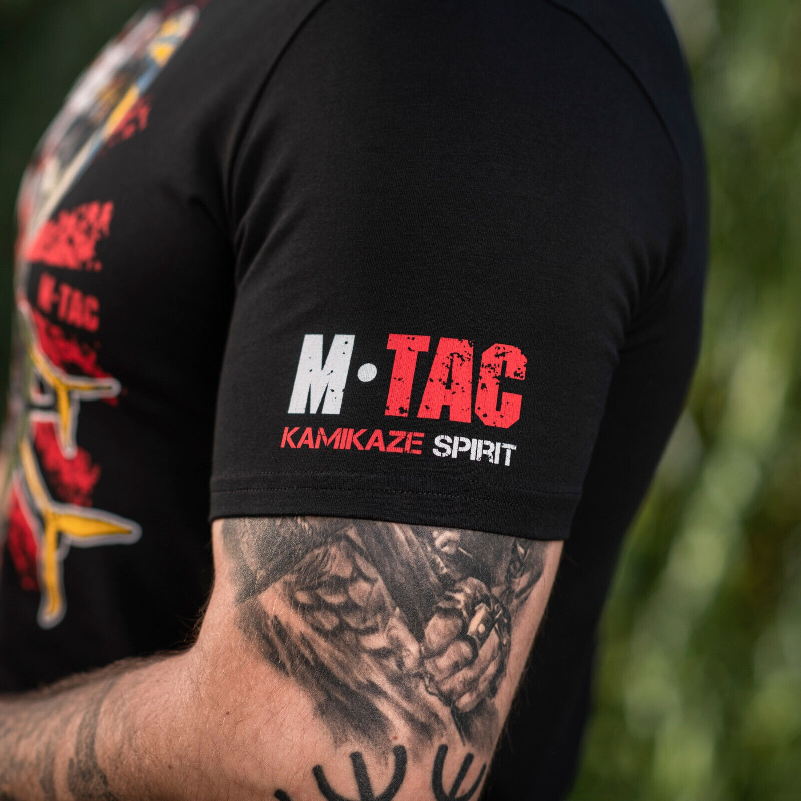 Man's T-shirt M-Tac Drone Pilot. Japan Hinomaru Kamikaze Spirit. Ukraine ZSU. - Image 9