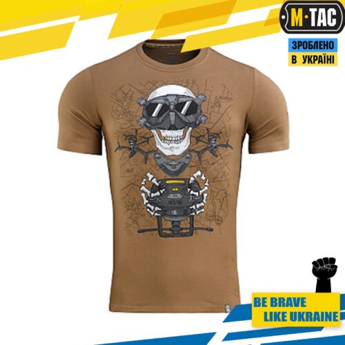 Man's T-shirt M-Tac Drone Pilot. Unmanned Aerial Vehicles Ukraine ZSU. Patriotic