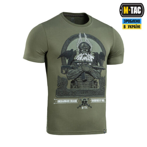 Man's T-shirt M-Tac Odin Scandinavian mythology. Ukraine ZSU.