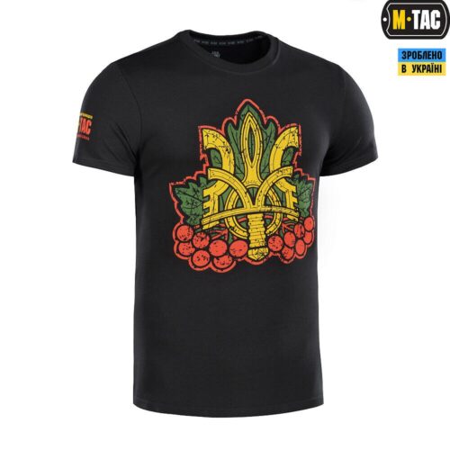 Shop Now: Patriotic Ukrainian Guelder Rose T-Shirt by M-Tac - Stylish and Comfortable
