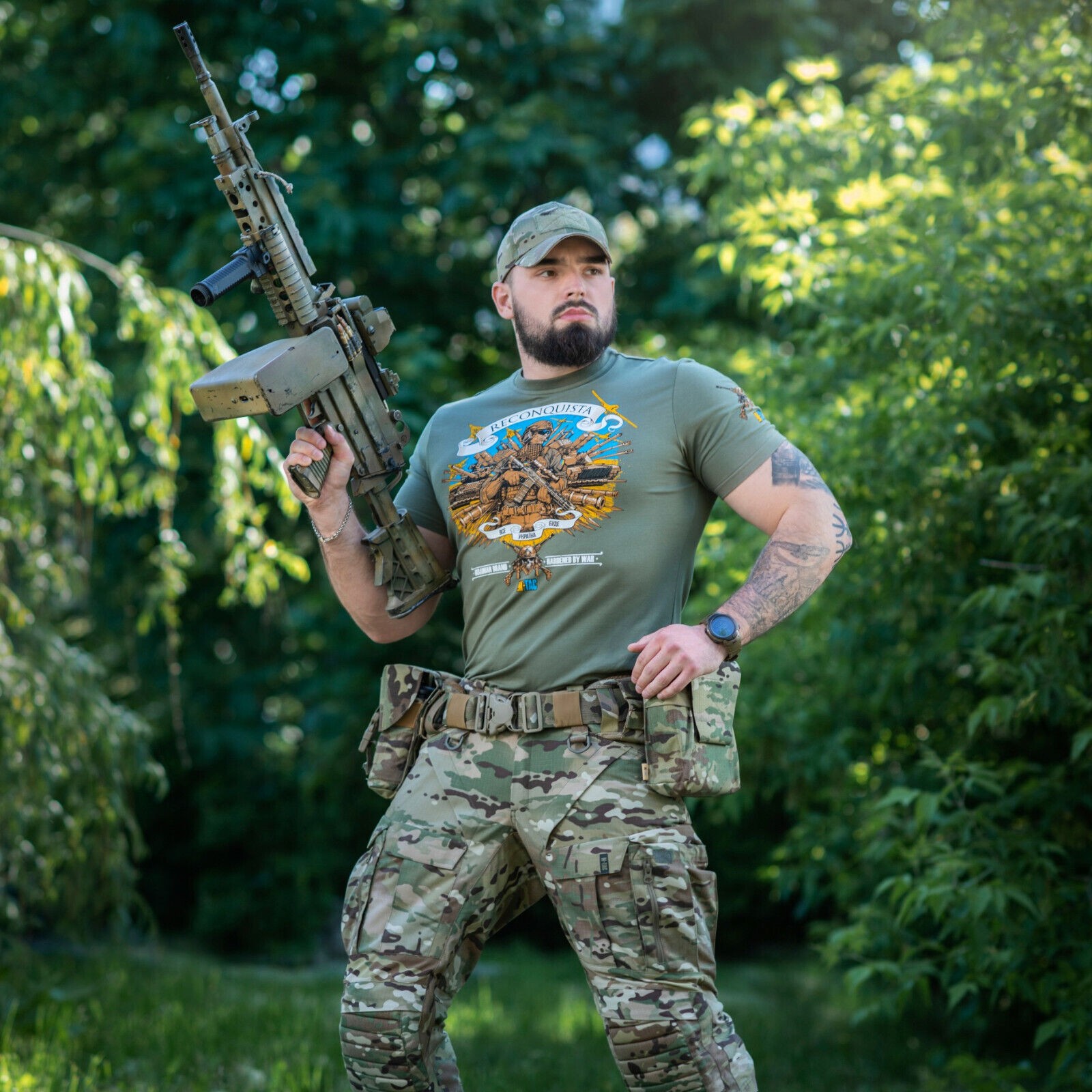 Man's T-shirt M-Tac Reconquista Liberation. Patriotic Ukrainian Cossack ZSU. - Image 6