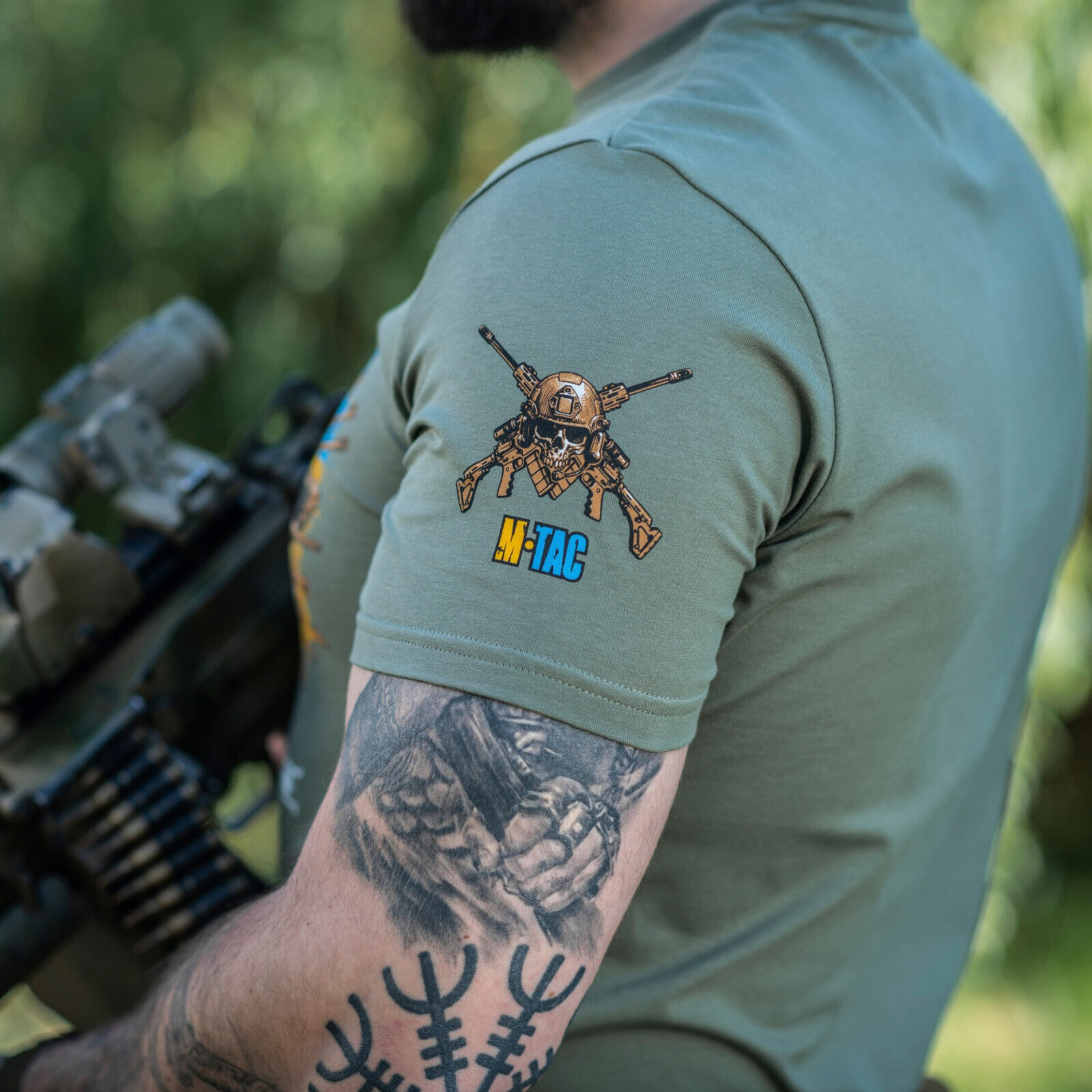 Man's T-shirt M-Tac Reconquista Liberation. Patriotic Ukrainian Cossack ZSU. - Image 8