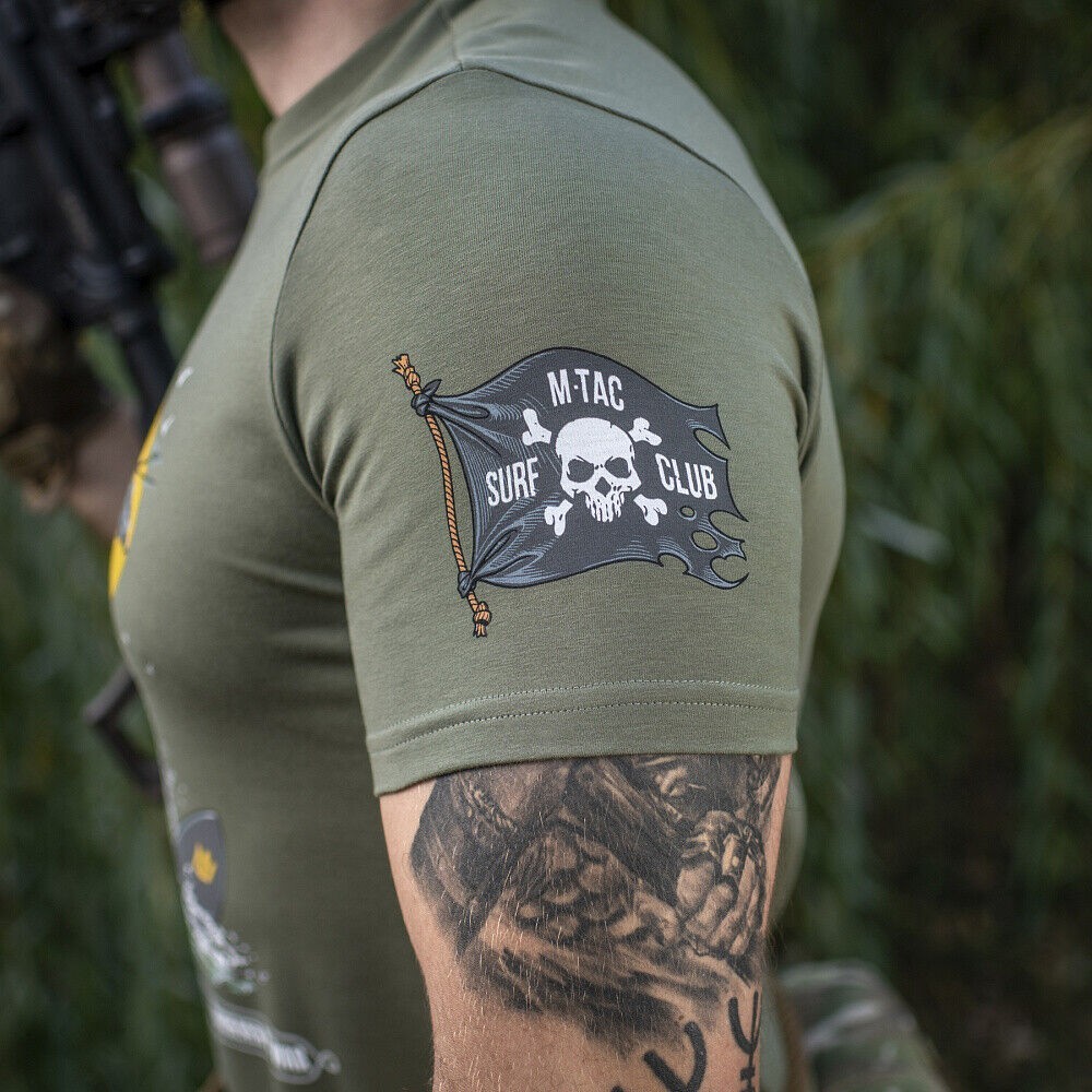 Man's T-shirt M-Tac Surf Club Wave of Victory. Ukraine ZSU. - Image 6