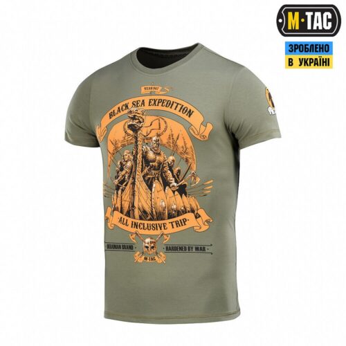 Man's T-shirt M-Tac Surf Club Wave of Victory. Ukraine ZSU.