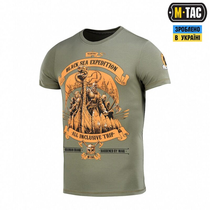 Man's T-shirt M-Tac Surf Club Wave of Victory. Ukraine ZSU.