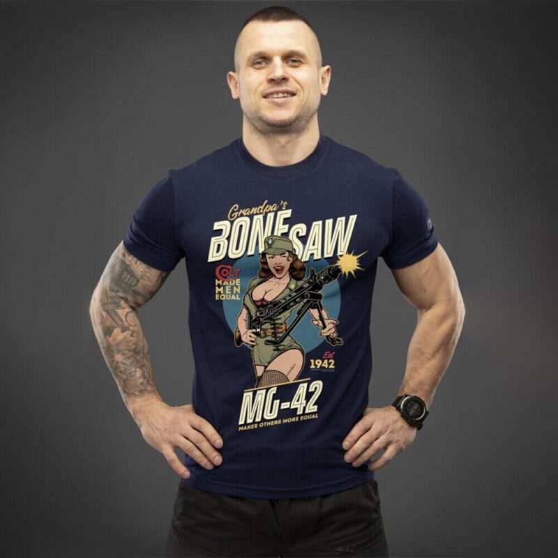 Man's T-shirt SvaStone Perun Company. Bone Saw Ukrainian - Image 3