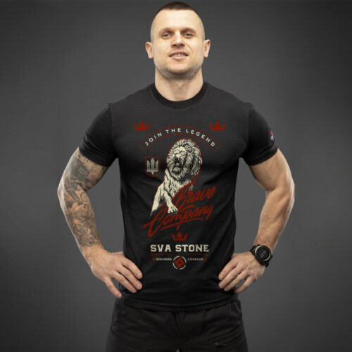 Man's T-shirt SvaStone Perun Company. Brave Comp