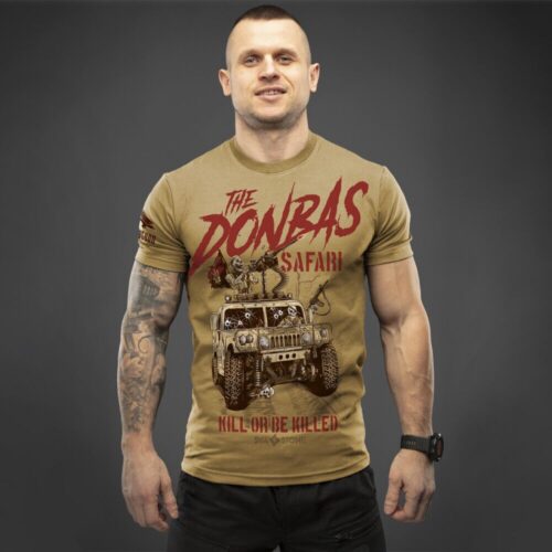 Man's T-shirt SvaStone Perun Company. The Donbas Safari Ukrainian