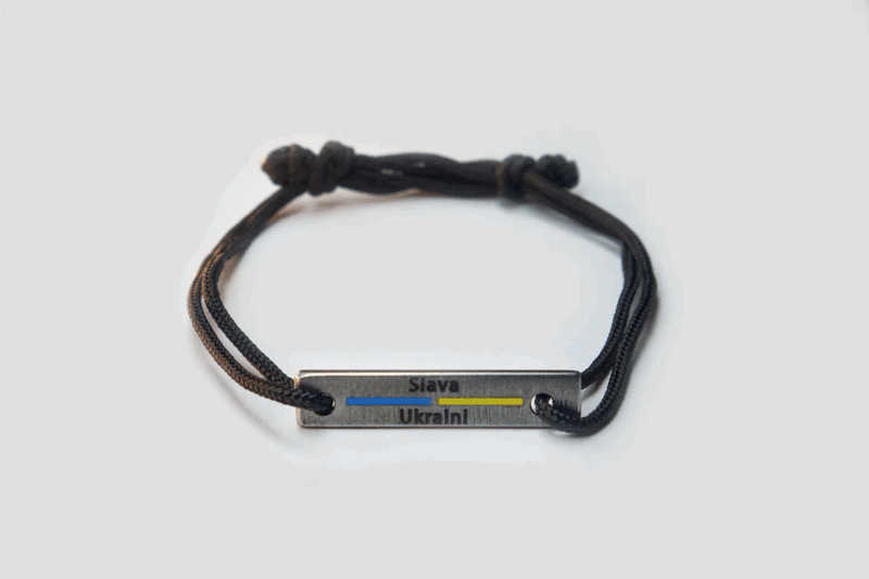 Ukrainian Support Bracelet Paracord Piece Inspired by Military Vehicle Conflict - Image 2