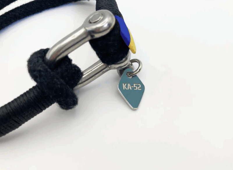 Ukrainian Support Bracelet Piece Inspired by Ukrainian Ka52 Attack Helicopter - Image 2