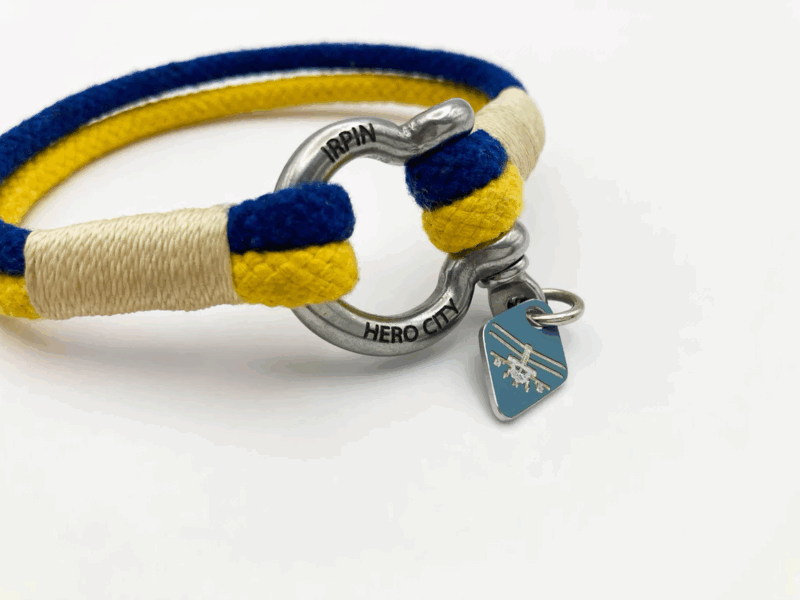 Ukrainian Support Bracelet Piece Inspired by Ukrainian Ka52 Attack Helicopter - Image 2