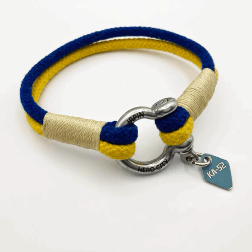 Ukrainian Support Bracelet Piece Inspired by Ukrainian Ka52 Attack Helicopter