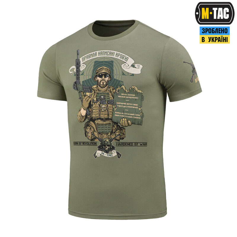 Man's T-shirt M-Tac Commandments of the shooter Patriotic Ukrainian Cossack ZSU. - Image 8