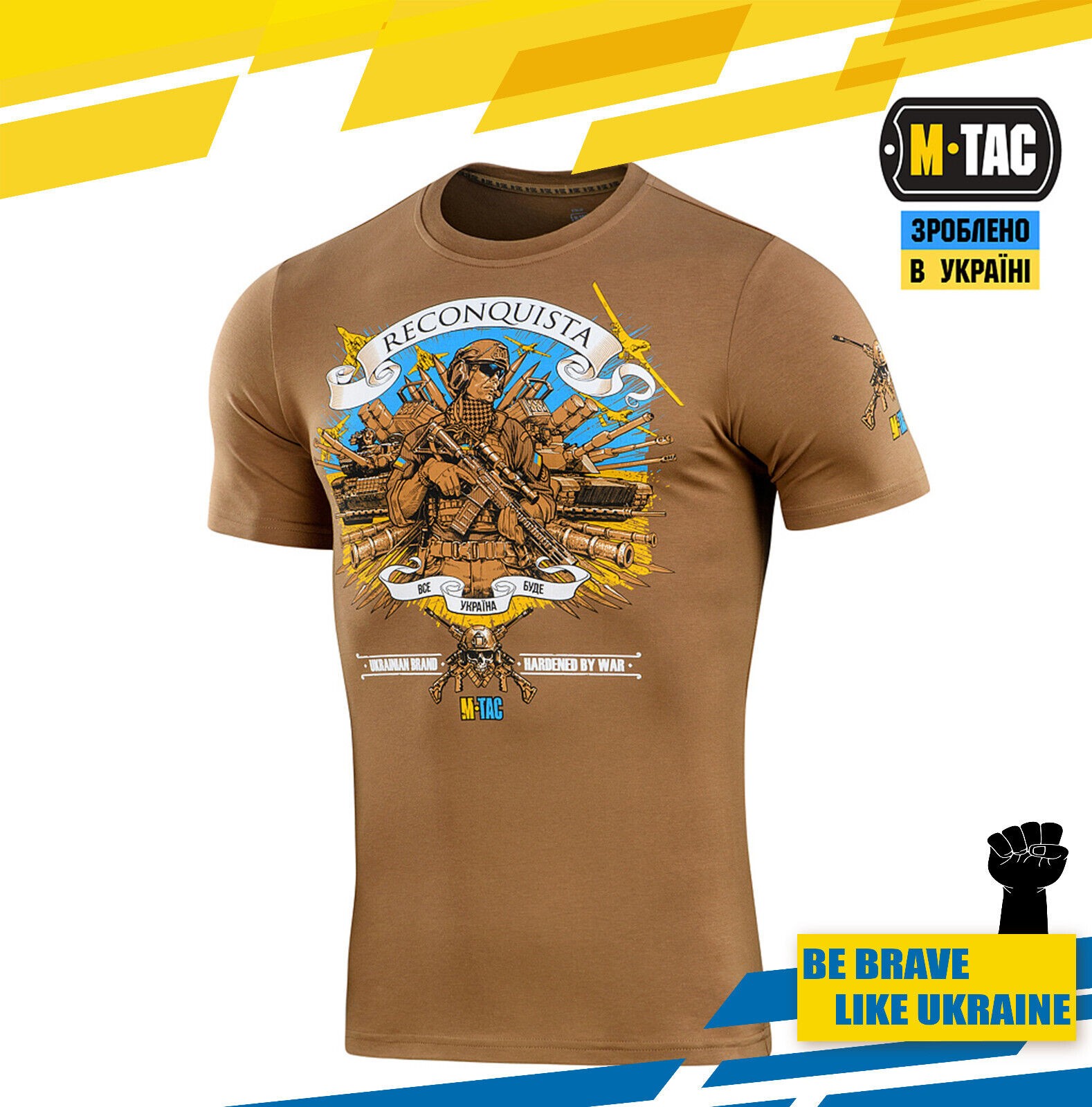 Man's T-shirt M-Tac Reconquista Liberation. Patriotic Ukrainian Cossack ZSU. - Image 13
