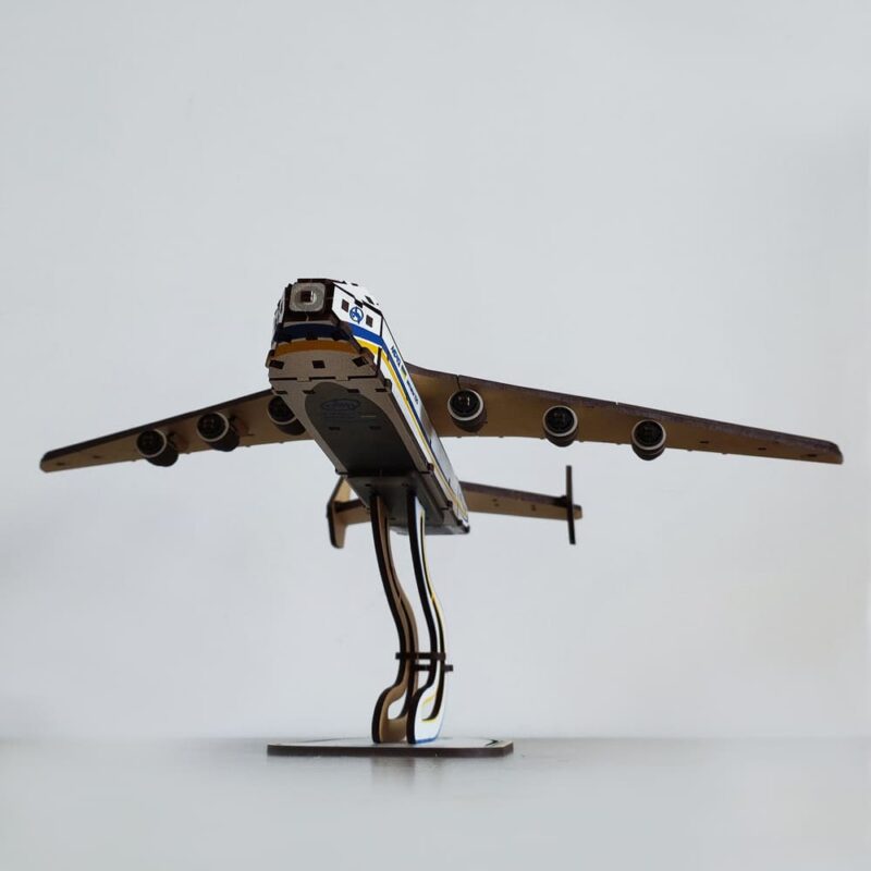 3D Wooden Puzzle aircraft Mriya An-225, scale 1:250. Ukraine - Image 2