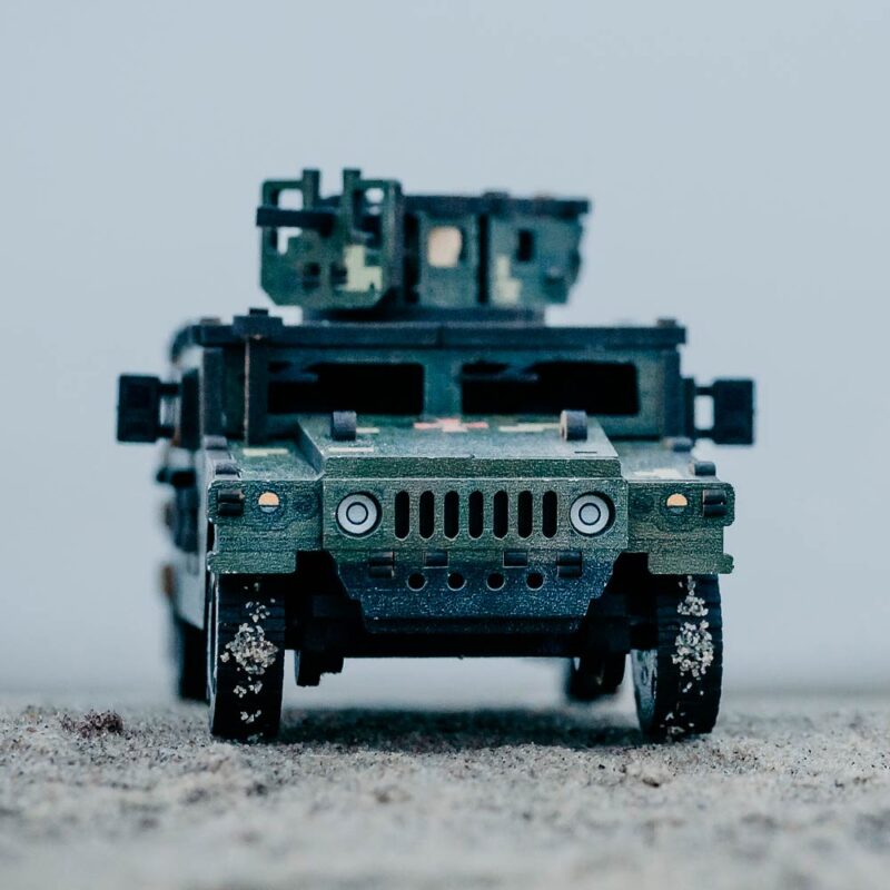 3D Wooden Puzzle Mechanical construction set military Jeep, scale 1:35. Ukraine - Image 7