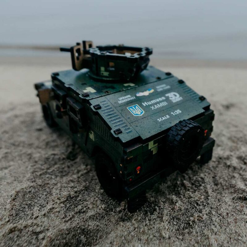 3D Wooden Puzzle Mechanical construction set military Jeep, scale 1:35. Ukraine - Image 13