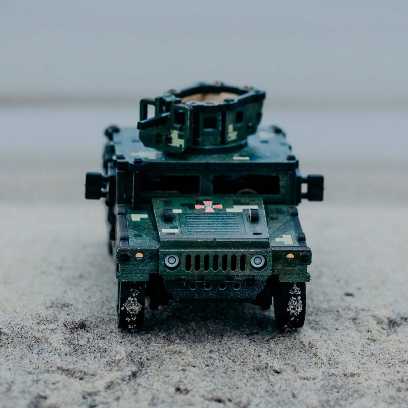 3D Wooden Puzzle Mechanical construction set military Jeep, scale 1:35. Ukraine - Image 10
