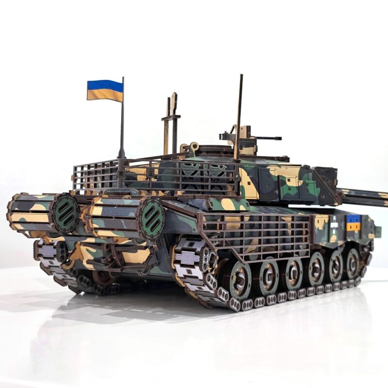 CHALLENGER 2 Tank 3D Wooden Puzzle Constructor 58 cm / 1052 pieces - Image 3