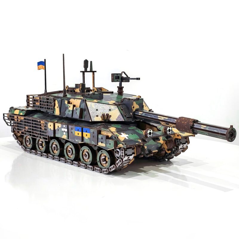 CHALLENGER 2 Tank 3D Wooden Puzzle Constructor 58 cm / 1052 pieces - Image 4