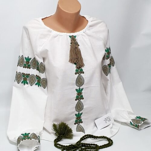 Women's Linen blouse Individual Tailoring Shirt Vyshyvanka Embroidery Traditiona