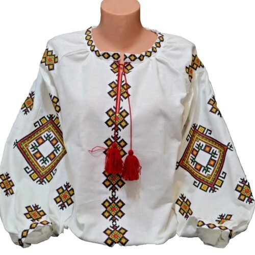 Women's Linen blouse Individual Tailoring Shirt Vyshyvanka Embroidery Traditiona