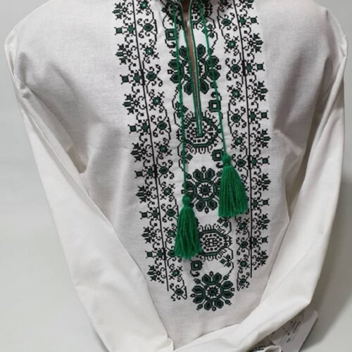 Men Linen Individual Tailoring Shirt Vyshyvanka Embroidery Traditional Ukrainian...