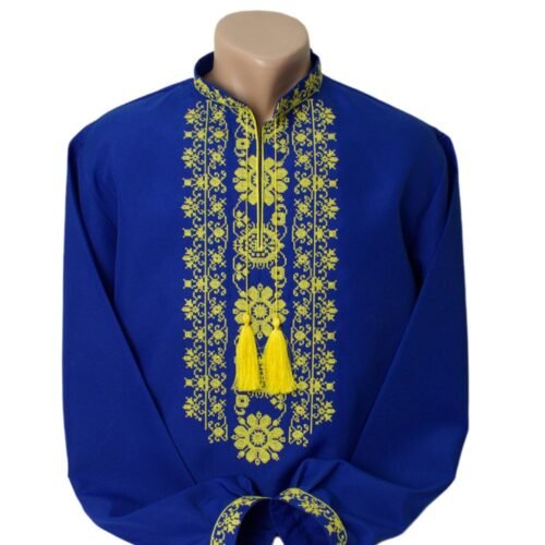 Men Linen Individual Tailoring Shirt Vyshyvanka Embroidery Traditional Ukrainian