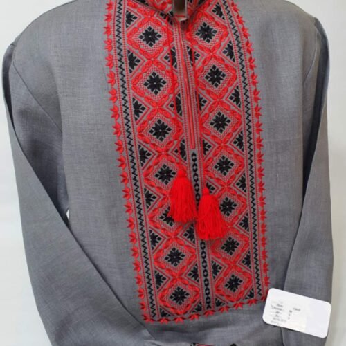 Men Linen Individual Tailoring Shirt Vyshyvanka Embroidery Traditional Ukrainian.