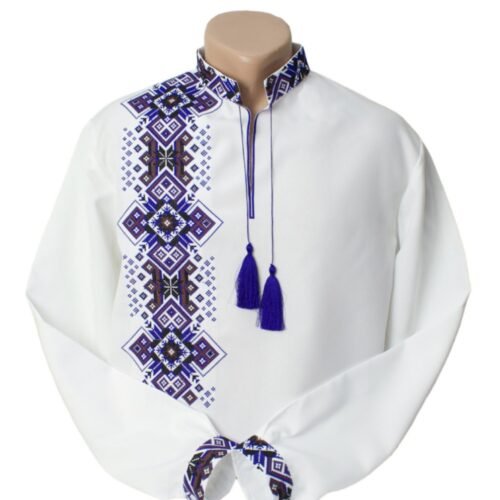 Men Linen Individual Tailoring Shirt Vyshyvanka Embroidery Traditional Ukrainian