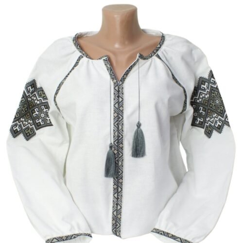 Women's Linen blouse Individual Tailoring Shirt Vyshyvanka Embroidery Traditiona
