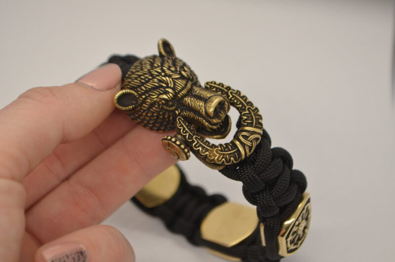 Bracelet Survival Paracord Jewelry Brutal "Bear Rune" - Image 3