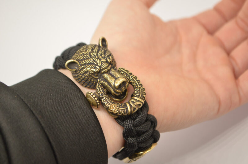 Bracelet Survival Paracord Jewelry Brutal "Bear Rune" - Image 4