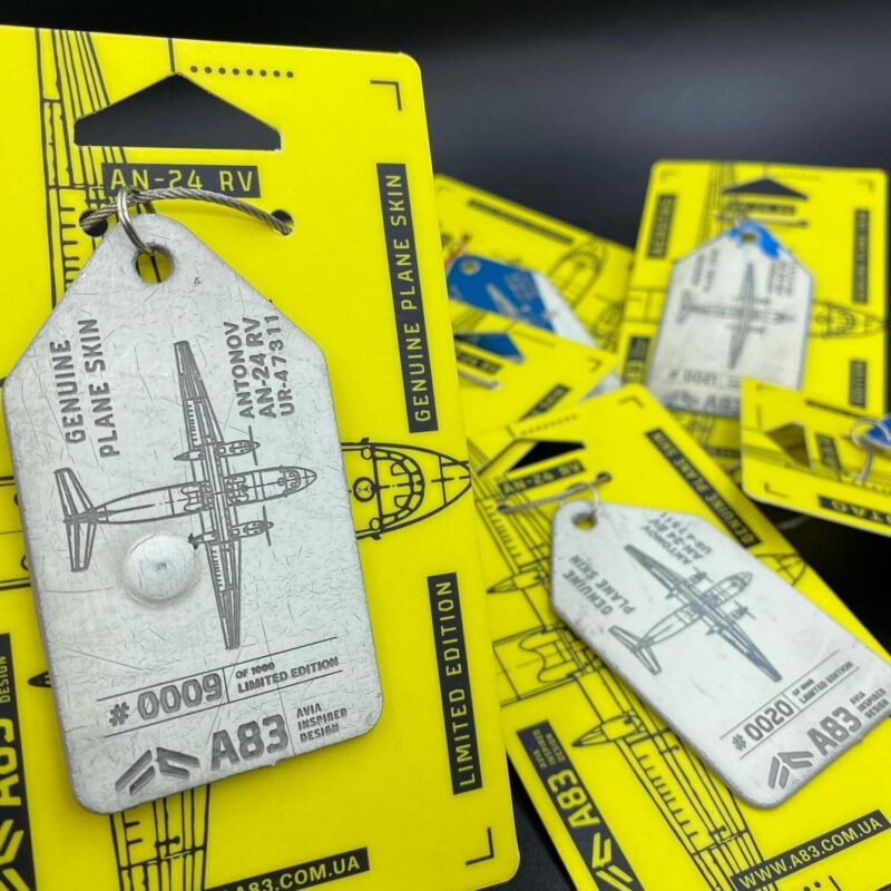 Fuselage Aircraft Original Skin Tag Keychain Tag Antonov AN-24 - Image 2
