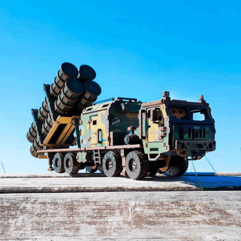 Mechanical Wooden 3D Puzzle Model Kit "R-360 Neptune" War in Ukraine - Image 10