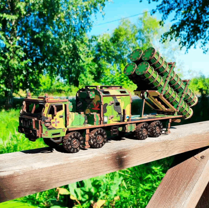 Mechanical Wooden 3D Puzzle Model Kit "R-360 Neptune" War in Ukraine - Image 12