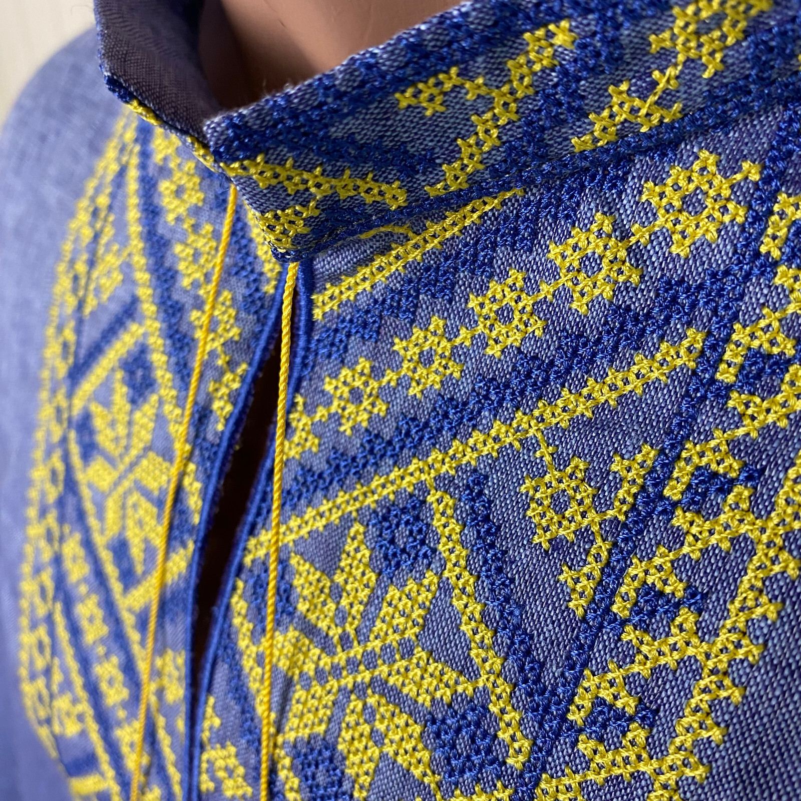 Men Linen Individual Tailoring Shirt Vyshyvanka Embroidery Traditional Ukrainian - Image 2