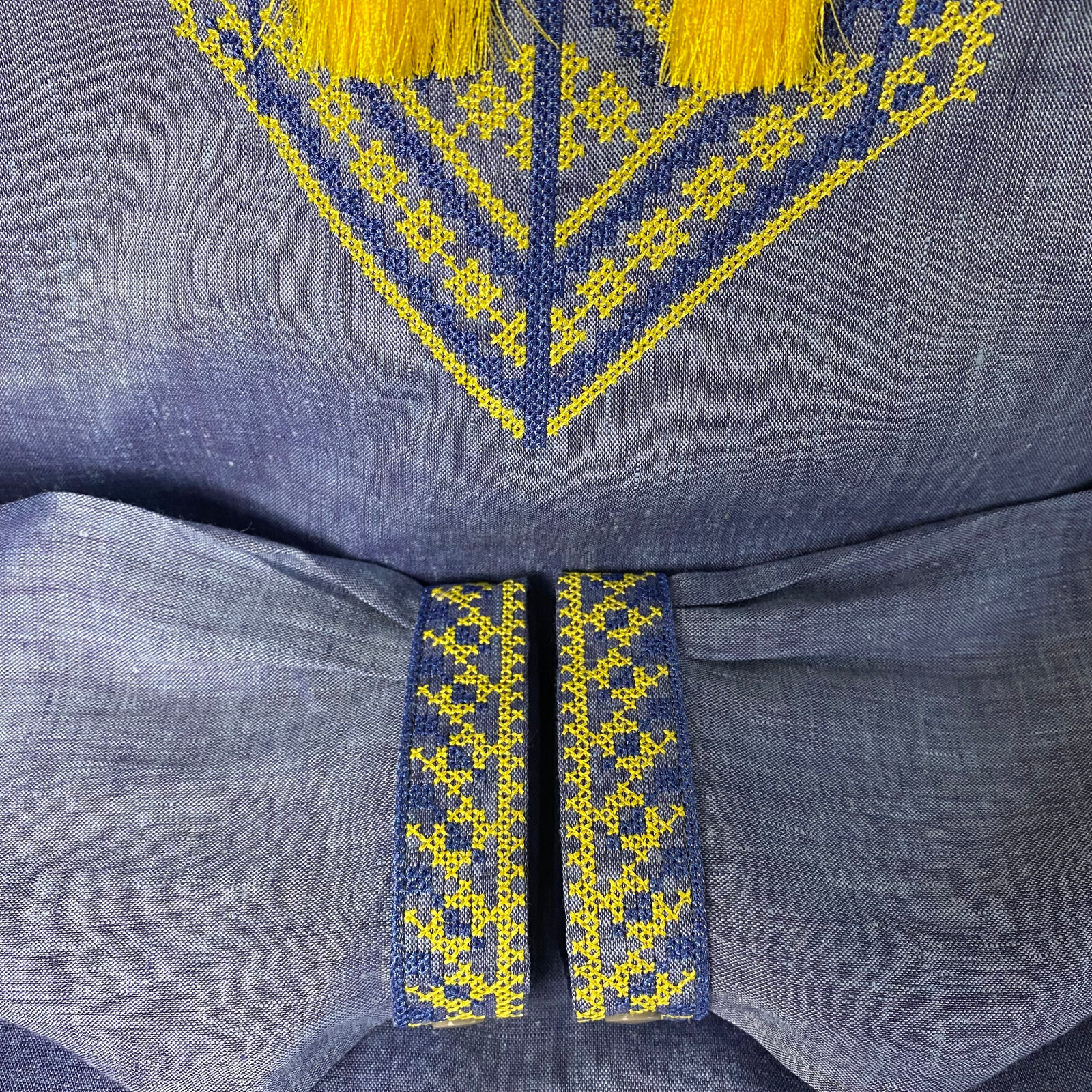 Men Linen Individual Tailoring Shirt Vyshyvanka Embroidery Traditional Ukrainian - Image 4