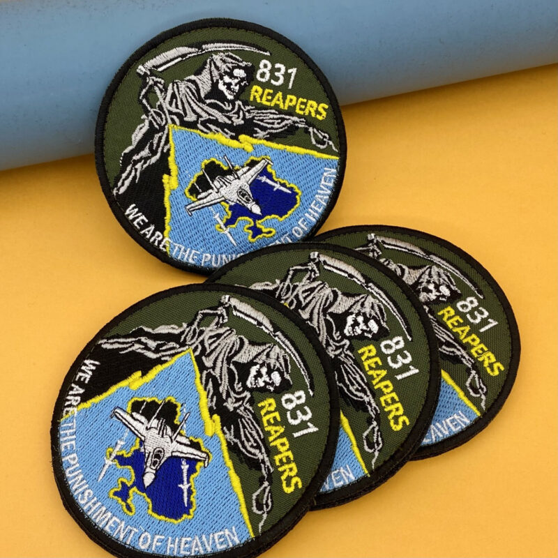 SU-27 Reapers 831 Aviation Patch Aircraft Patch Ukrainian Air Force. - Image 2