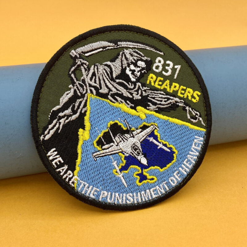 SU-27 Reapers 831 Aviation Patch Aircraft Patch Ukrainian Air Force.