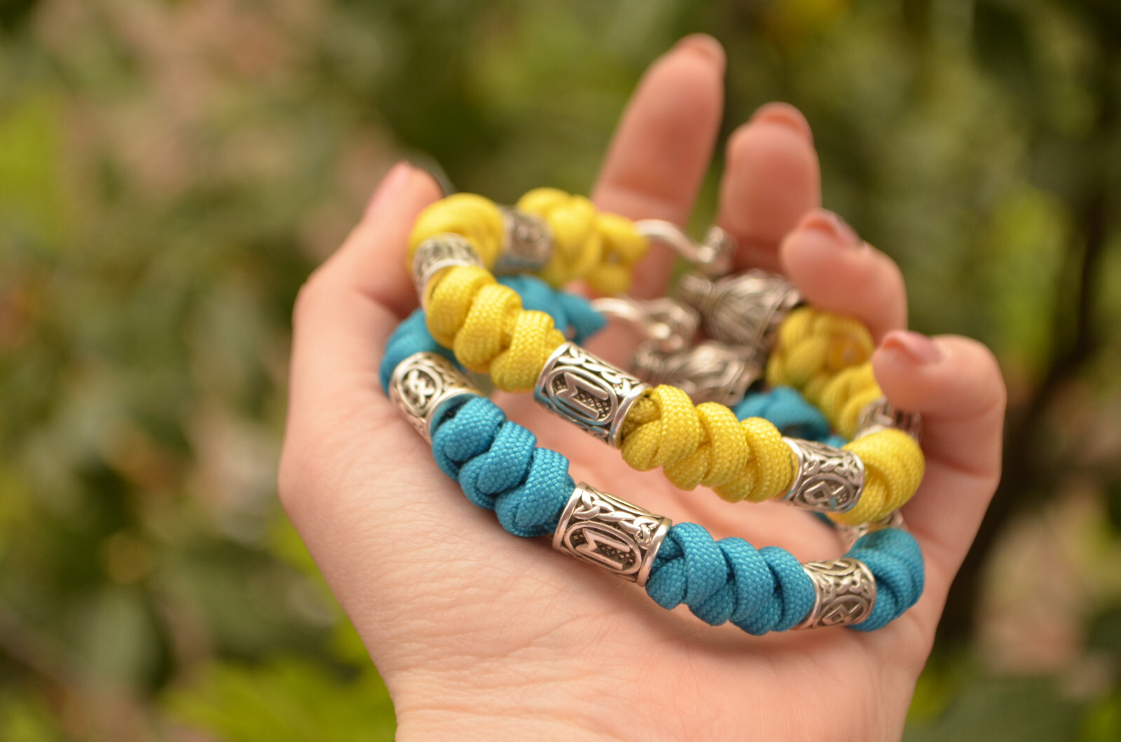 Bracelet Survival Paracord Jewelry Brutal "Wolf". UNITED24 Brave Ukraine - Image 3