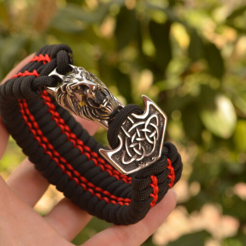 Bracelet Survival Paracord Jewelry Ethnic "Celtic Lion". UNITED24 Brave Ukraine