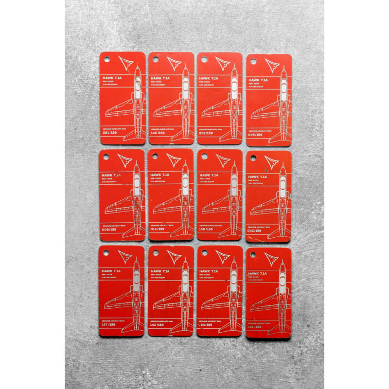 Fuselage Aircraft Original Skin Tag Keychain Tag Hawk T.1A Reg: XX319 - Image 5