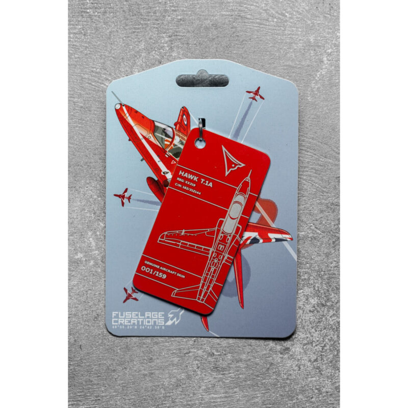 Fuselage Aircraft Original Skin Tag Keychain Tag Hawk T.1A Reg: XX319